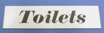 Engraved Acrylic Laminate Toilets Door Sign