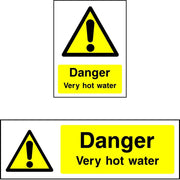 Danger Very Hot Water safety sign