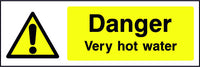 Danger Very Hot Water safety sign