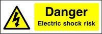 Danger Electric Shock Risk safety sign