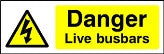 Danger Live Busbars safety sign