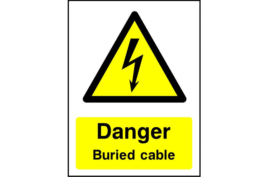 Danger Buried Cable safety sign