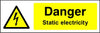 Danger Static Electricity Safety sign