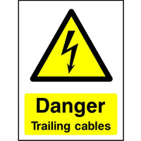Danger Trailing Cables safety sign