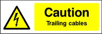 Caution Trailing Cables safety sign