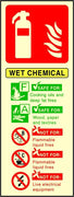 Wet Chemical Fire Extinguisher sign