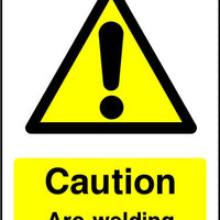 Caution Arc Welding safety sign